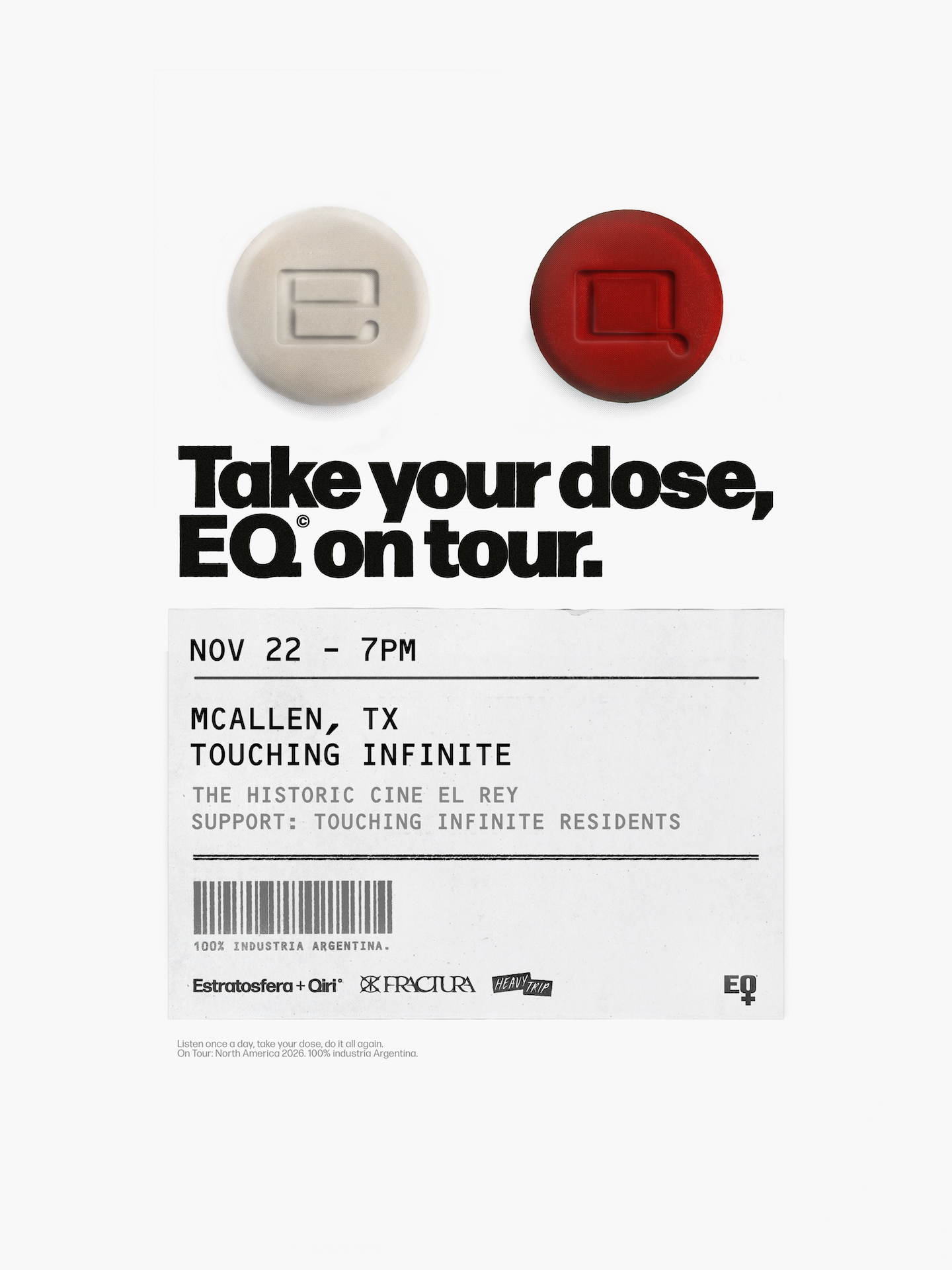 Touching Infinite presents EQ flyer